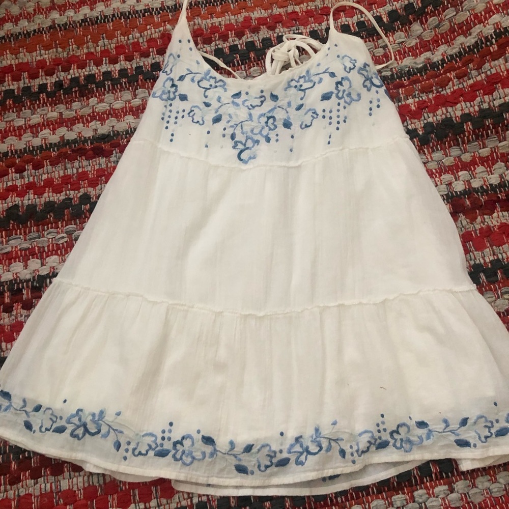 White mini dress